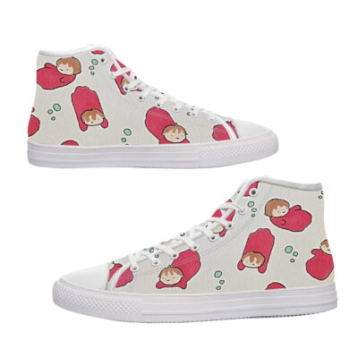 Cute Ponyo Converse Shoes - Ponyo Merch