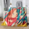 Japanese Ponyo Cartoon Girl Anime Blanket Super Soft Cartoon kawaii Blanket for Travel Bedding Couch Sofa 10 - Ponyo Merch