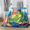 Japanese Ponyo Cartoon Girl Anime Blanket Super Soft Cartoon kawaii Blanket for Travel Bedding Couch Sofa 11 - Ponyo Merch