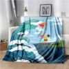 Japanese Ponyo Cartoon Girl Anime Blanket Super Soft Cartoon kawaii Blanket for Travel Bedding Couch Sofa 15 - Ponyo Merch