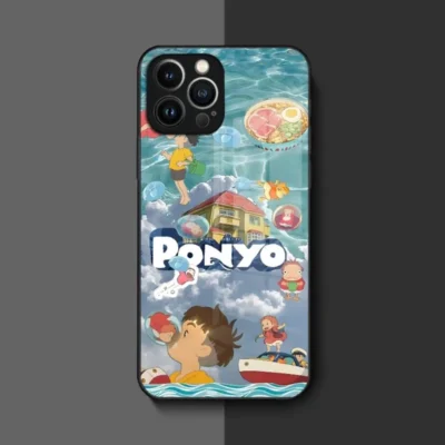 Luxury Ins Hayao Miyazaki Ponyo Cartoon Phone Case For Iphone 14 12 11 13 Pro Max 5 - Ponyo Merch