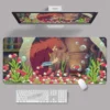 Mouse Pads Ponyo On The Cliff Large Mousepad Hayao Miyazaki Anime 80x30cm XXL Lock Edge Mousepads 3 - Ponyo Merch