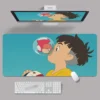 Mouse Pads Ponyo On The Cliff Large Mousepad Hayao Miyazaki Anime 80x30cm XXL Lock Edge Mousepads 6 - Ponyo Merch