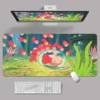 Mouse Pads Ponyo On The Cliff Large Mousepad Hayao Miyazaki Anime 80x30cm XXL Lock Edge Mousepads 7 - Ponyo Merch