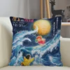 Musife Ponyo On The Cliff Pillowcase Custom Square Pillow Cover Case Zipper Pillowcase 35X35 40x40 45x45cm 3 - Ponyo Merch