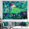 Ponyo on the Cliff Anime Tapestry Wall Hanging Sandy Beach Throw Rug Blanket Camping Travel Mattress - Ponyo Merch