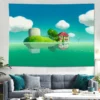 Ponyo on the Cliff Anime Tapestry Wall Hanging Sandy Beach Throw Rug Blanket Camping Travel Mattress 3 - Ponyo Merch