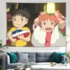 Ponyo on the Cliff Anime Tapestry Wall Hanging Sandy Beach Throw Rug Blanket Camping Travel Mattress 8 - Ponyo Merch