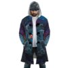 Sea Creatures Ponyo SG AOP Hooded Cloak Coat FRONT Mockup - Ponyo Merch