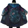 Sea Creatures Ponyo SG AOP Hooded Cloak Coat NO HOOD Mockup - Ponyo Merch