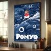 Studio Ghibli Anime Ponyo on The Cliff Posters Waterproof Paper Sticker DIY Coffee House Bar Decor 2 - Ponyo Merch