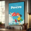 Studio Ghibli Anime Ponyo on The Cliff Posters Waterproof Paper Sticker DIY Coffee House Bar Decor 6 - Ponyo Merch