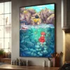 Studio Ghibli Anime Ponyo on The Cliff Posters Waterproof Paper Sticker DIY Coffee House Bar Decor 7 - Ponyo Merch