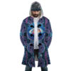 Trippy Ponyo SG AOP Hooded Cloak Coat FRONT Mockup - Ponyo Merch