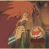 Vintage Posters Ponyo On The Cliff Hayao Miyazaki Poster Home Decor Wall Sticker Retro Decorative Painting 10 - Ponyo Merch
