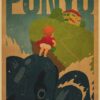 Vintage Posters Ponyo On The Cliff Hayao Miyazaki Poster Home Decor Wall Sticker Retro Decorative Painting 14 - Ponyo Merch