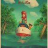 Vintage Posters Ponyo On The Cliff Hayao Miyazaki Poster Home Decor Wall Sticker Retro Decorative Painting 5 - Ponyo Merch